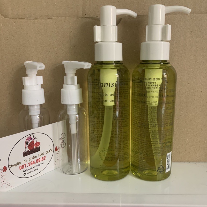 Dầu tẩy trang táo xanh Innisfree Apple seed cleasing oil