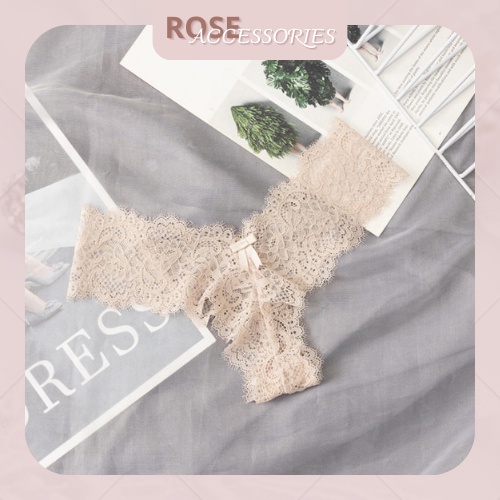 Quần lót lọt khe ren cao cấp gợi cảm sexy chất liệu mềm mại Rose Accessories QL09
