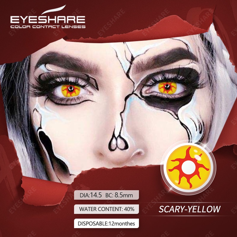 Kính áp tròng EYESHARE phong cách hoạt hình hoá trang tiệc Halloween thời trang