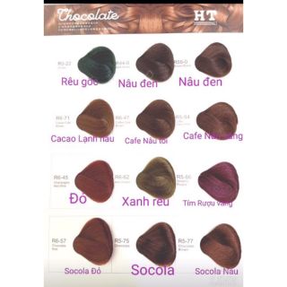 Thuốc nhuộm Chocolate hương thơm socola Phủ Bạc 100%