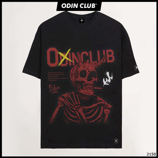 ÁO THUN DEMON SKULL, Áo phông oversize nam nữ, Local Brand ODIN CLUB