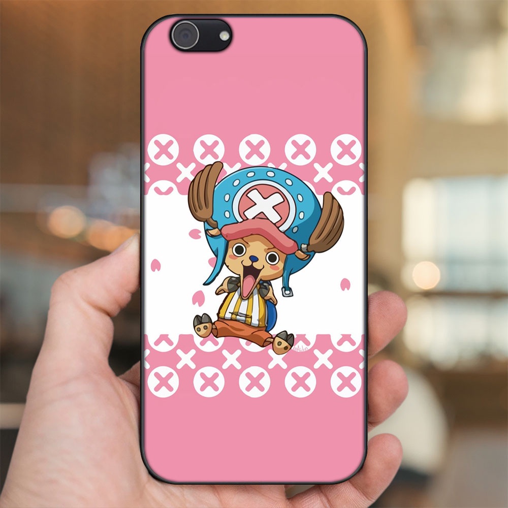 Ốp lưng Vivo Y53, Y69, Y71, Y81, Y83 viền đen in hình Chopper One Piece Đảo Hải Tặc