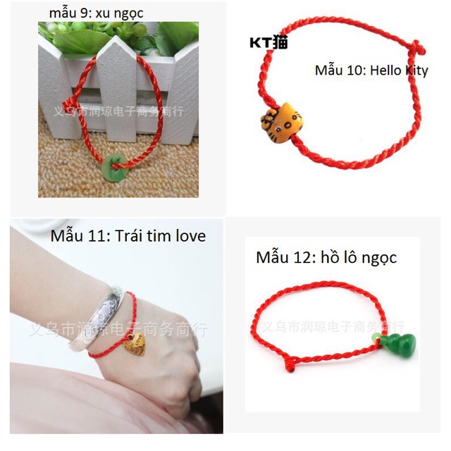 Vòng tay đỏ may mắn. | BigBuy360 - bigbuy360.vn