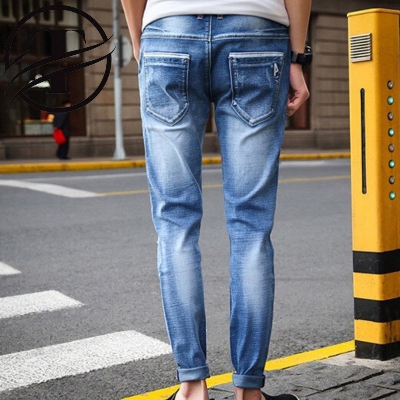 Quần Jean Nam Co Dãn QJ06 Jeans Chất Lượng Cao Vải Siêu Mềm Phong Cách Hàn Quốc