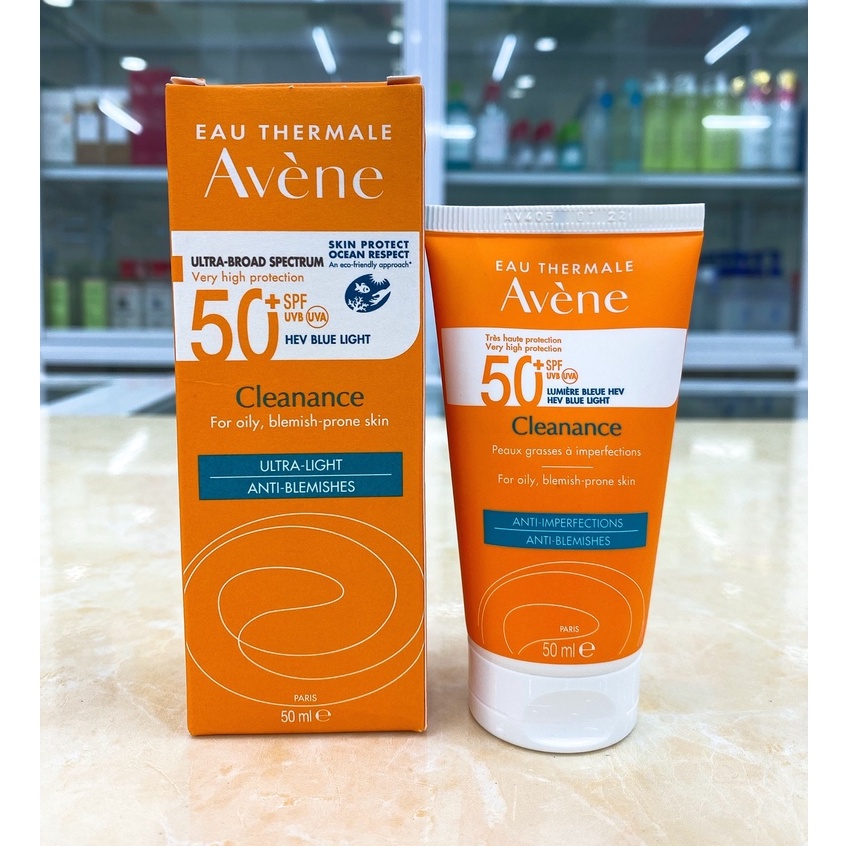 Kem Chống Nắng Avene Dry Touch Fluide SPF50+ 50ml / Avene Mattifying Cleanance SPF50+ 50ml Made in France