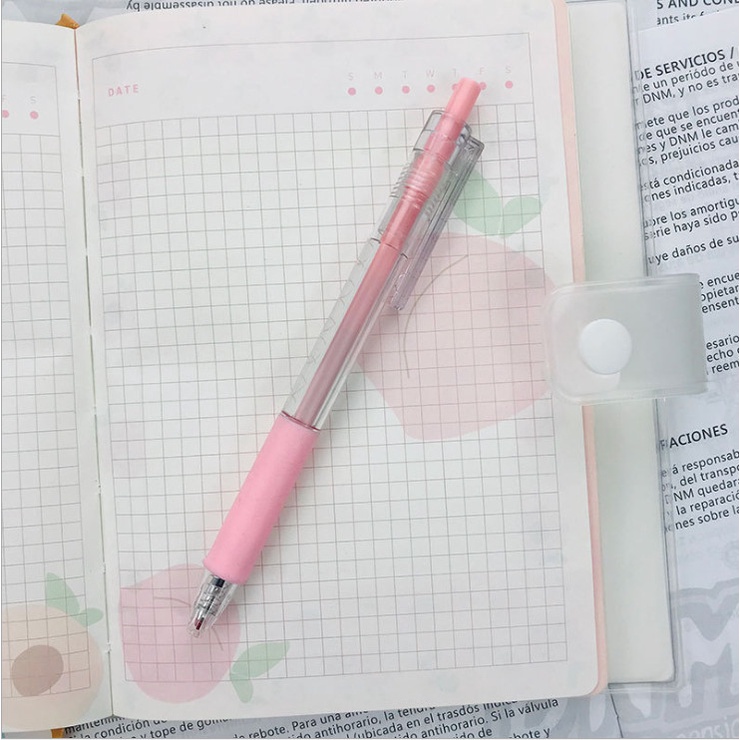 Set 5 bút bi ngòi 0.5mm trong suốt pastel siêu đẹp BAG U BTP039