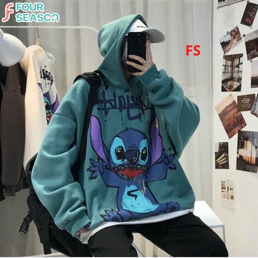 Áo hoodie nỉ unisex form rộng AH01 MOZJ FS phong cách streetstyle nam nữ chất vải nỉ rẻ đẹp