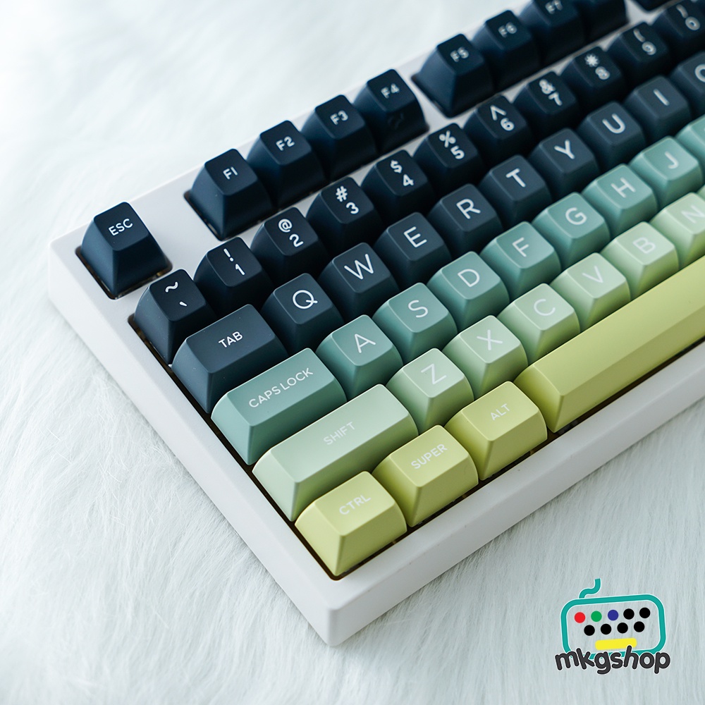 Keycap Domikey SA Polar Light nhựa ABS doubleshot 151 nút bàn phím cơ