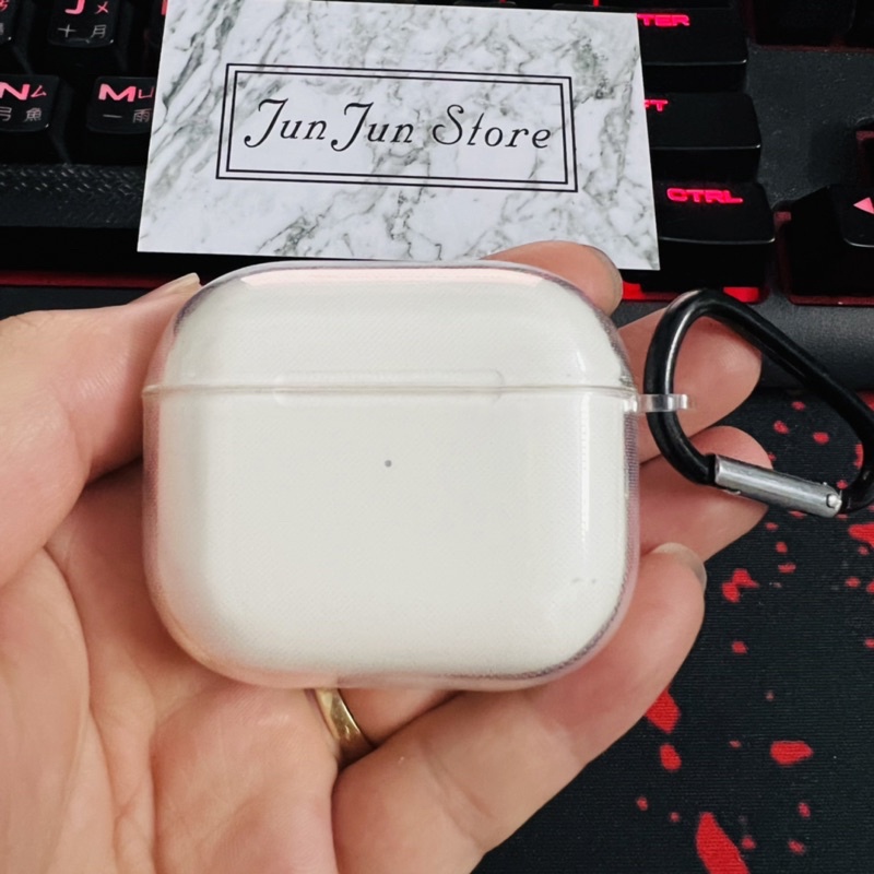Case Air 3 silicon siêu dẻo chống sốc trong suốt bảo vệ tai nghe khỏi các va chạm và bụi bẩn