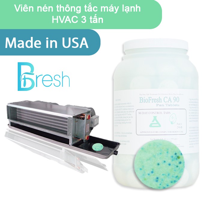 Viên nén khử mùi và thông tắc máy lạnh CA90 (3 viên)