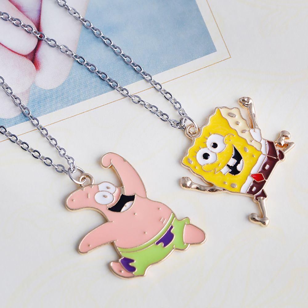 FORBETTER Vòng cổ Mặt Hoạt Hình SpongeBob Dễ Thương