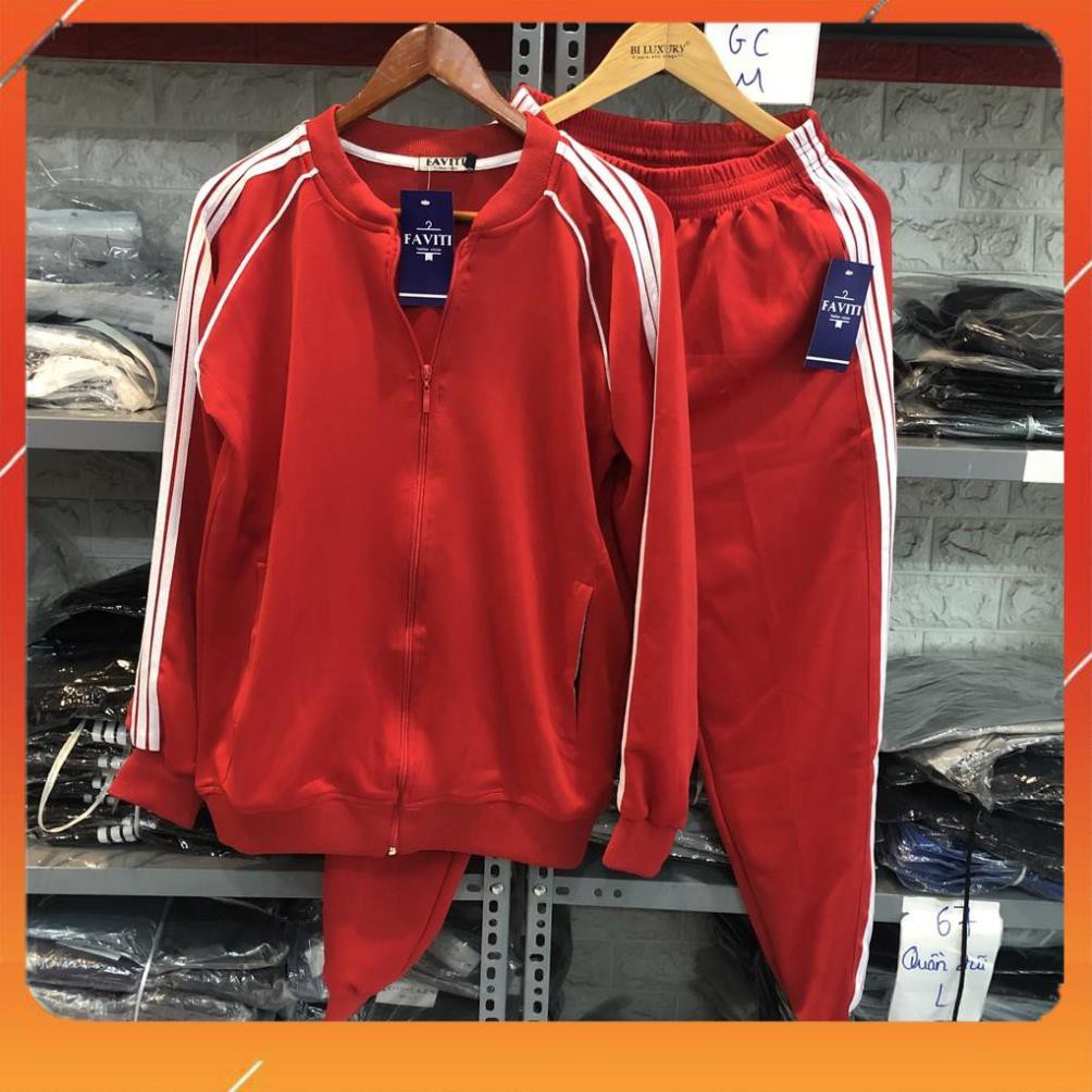 [Freeship] Đồ Bộ Quần Áo Thể Thao Nam Chất Thun Nỉ Kẻ Sọc Có Khóa Kéo Loại Dày Đẹp Mẫu Mới 2020 | BigBuy360 - bigbuy360.vn