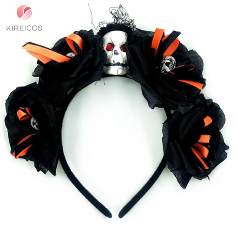 Cài Tóc Đầu Lâu Đủ Mẫu Halloween Cực Hot Tông Đen