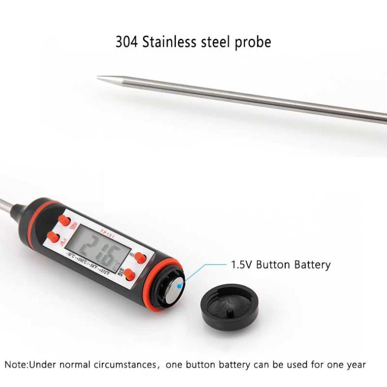 Nhiệt Kế Đo Nhiệt Độ/ Nấu Ăn Màn Hình LCD Kỹ Thuật Số