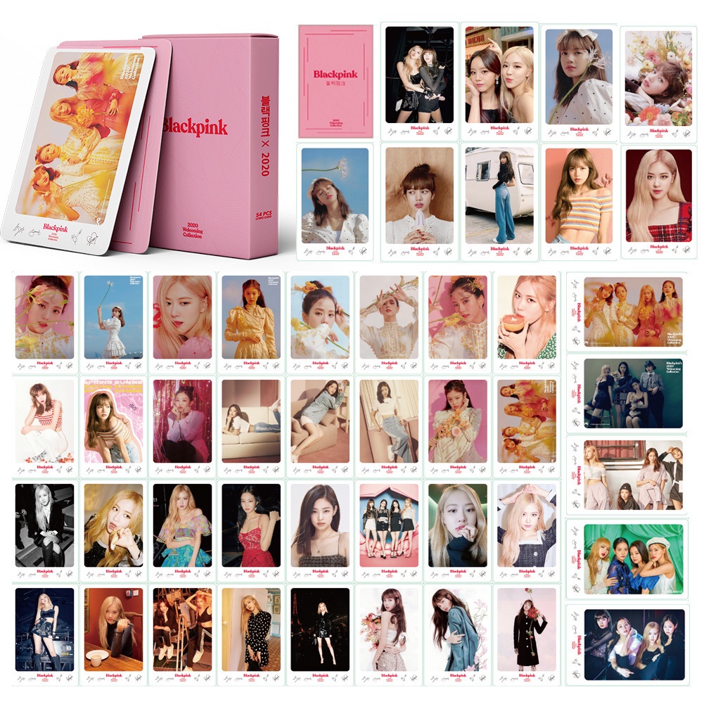 Set 54 Tấm Thẻ Ảnh Lomo Phiên Bản Black Pink 2021