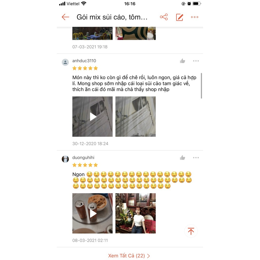 Gói mix sủi cảo, tôm surumi, mực xoắn 500gr