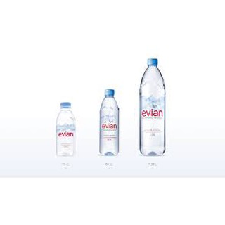 Nước suối Pháp - nước khoáng EVIAN 750_1500ml (Thùng 12 chai)