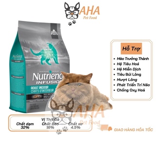 Thức Ăn Cho Mèo Anh Lông Dài Nutrience Infusion Bao 5kg - Thịt Gà, Dầu Cá Hồi, Rau Củ, Trái Cây
