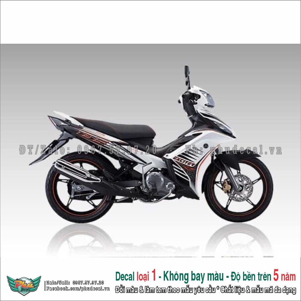 Tem rời Exciter 135 Trắng đen đỏ (4)