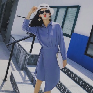 ĐẦM SƠMI VẠT ĐẮP CỘT DÂY