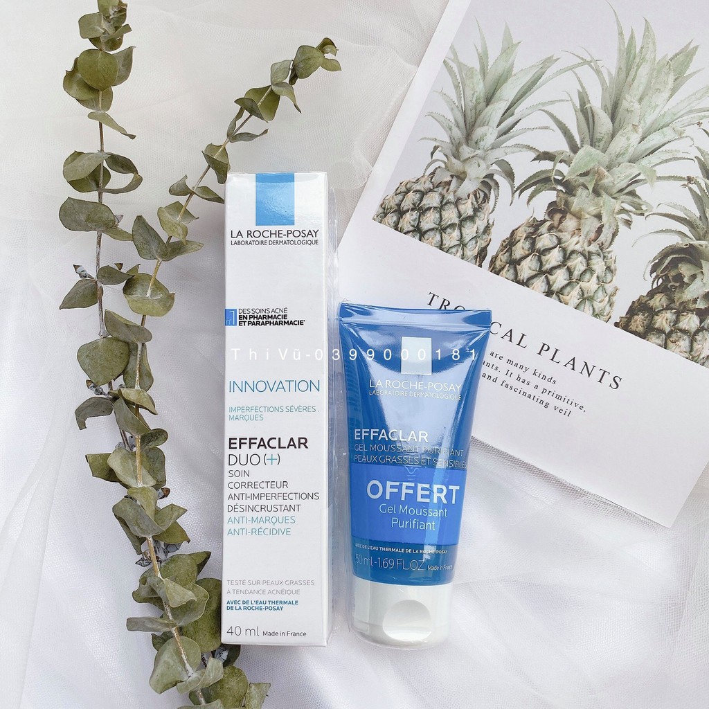 Kem giảm mụn La Roche Posay Effaclar Duo kèm quà tặng - Thi Vũ