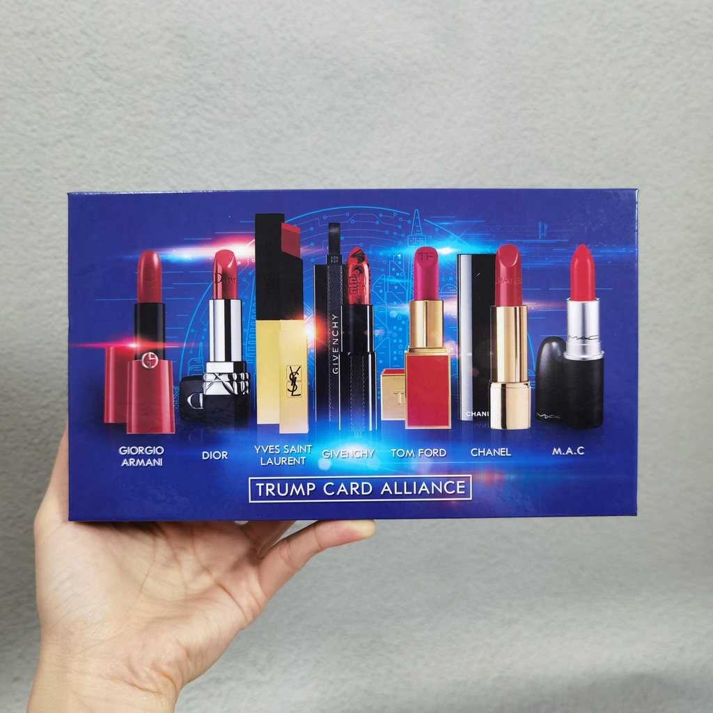 Set Son Môi Trang Điểm Đẹp Mắt 999Inch Thích Hợp Làm Quà Valentine