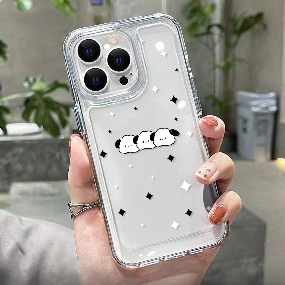 Ốp Điện Thoại Trong Suốt Hình Chú Chó Dễ Thương Cho iphone 11 13 7 8 Plus 12 13Pro Max X XS Max 7 8 SE 2020