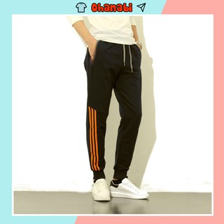 Quần jogger nam phối 3 vạch đứng chất thun thể thao dày dặn bo ống phù hợp nhiều lứa tuổi