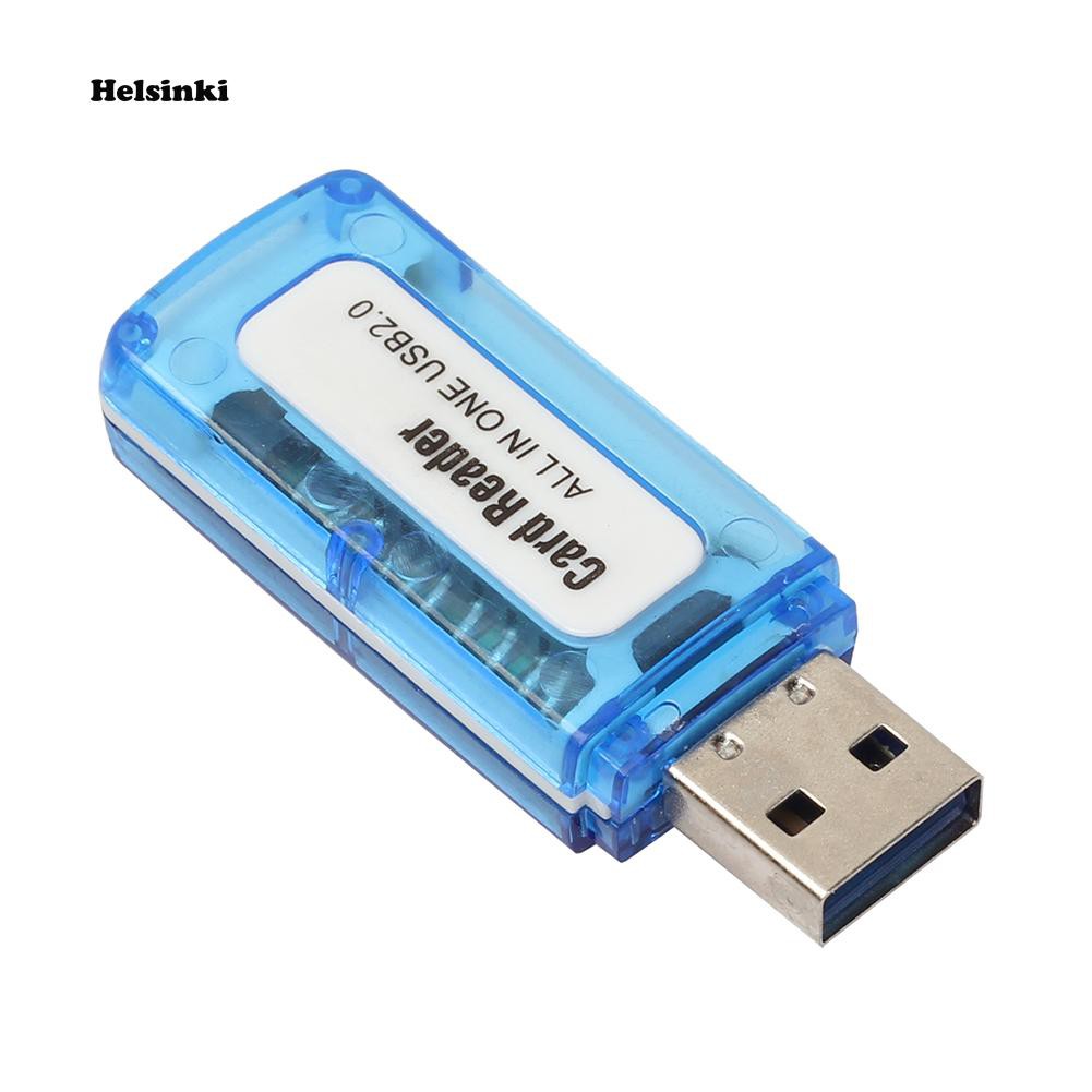 1 Đầu Đọc Thẻ Nhớ Usb 2.0 4 Trong 1 Cho M2 Sd Sdhc Dv Micro Sd Tf