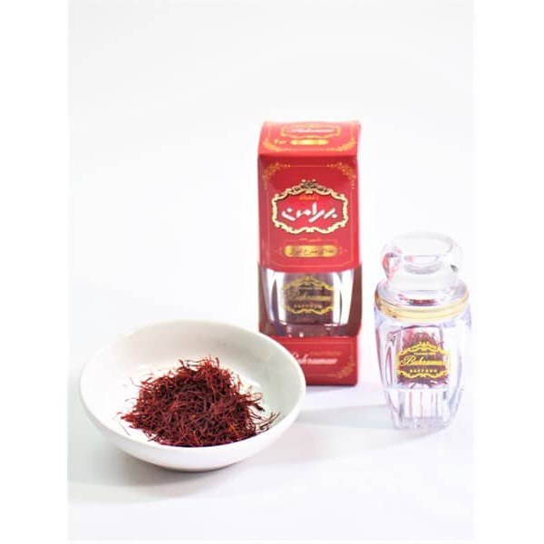 Hộp 1gr Bahraman Saffron Tây Á - Nhụy Hoa Nghệ Tây chính hãng Iran