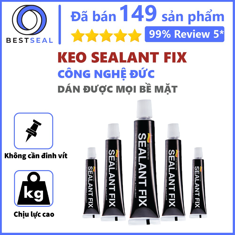 Tuýp Keo Dán Sealant Fix 100gram Keo Dính Siêu Chắc nhập Đức