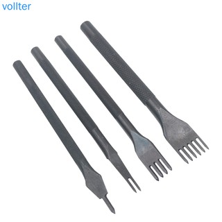 Set 4 dụng cụ đục lỗ gia công vật liệu da kích thước 3mm