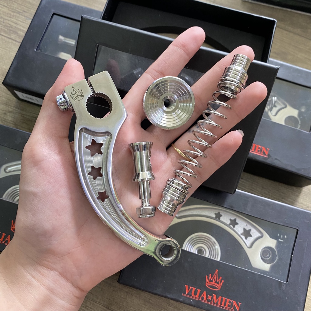 Bộ càng thắng lò xo Vua Miên chuẩn inox 304 cực nét cho các dòng xe Honda, Yamaha