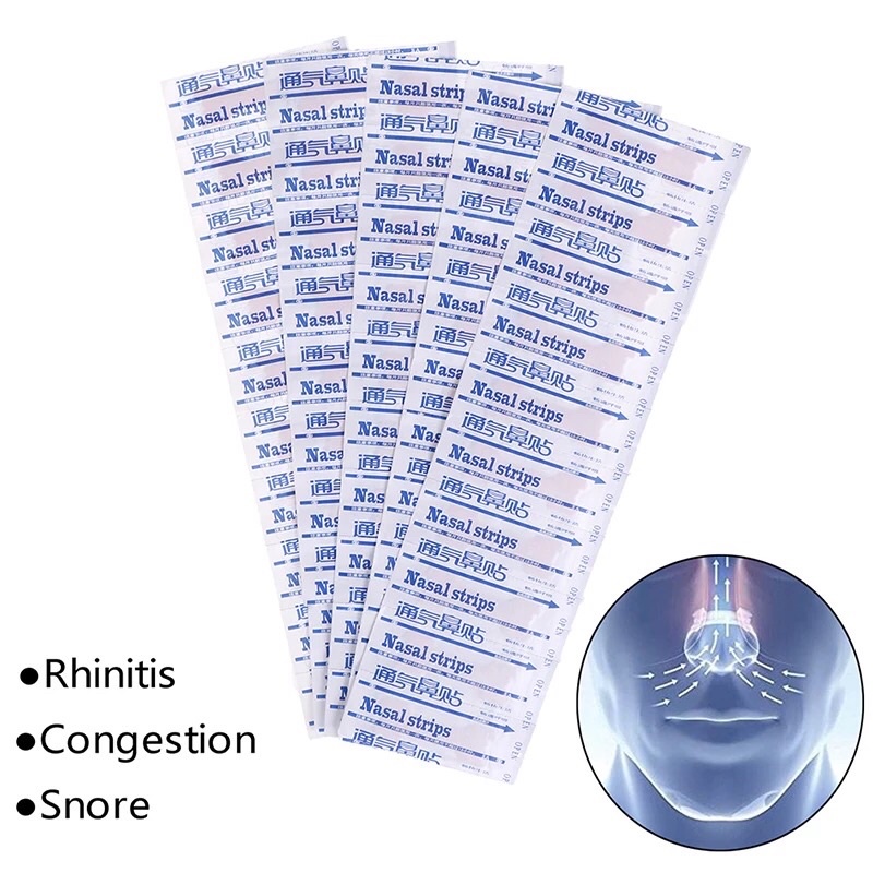 Set 10 miếng dán thông mũi chống nghẹt mũi giảm ngáy ngủ tiện dụng