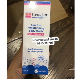 CERADAN WASH - SỮA TẮM VÀ RỬA MẶT DÀNH CHO DA KHÔ VÀ NHẠY CẢM