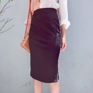 Chân váy bút chì xẻ tà đóng hột siêu hot ( có bigsize ) - VivianStore