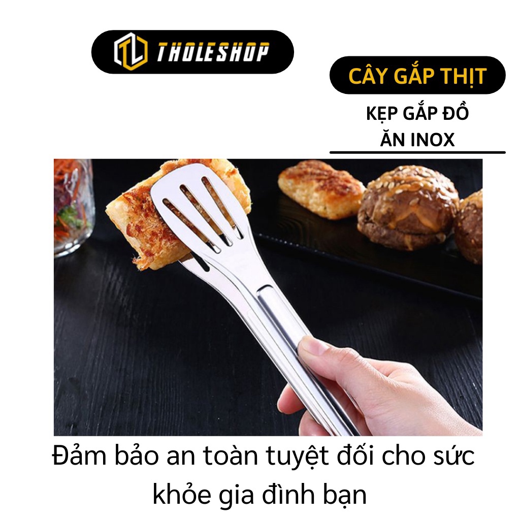 [SGD] Kẹp Gắp Thức Ăn - Dụng Cụ Kẹp Bánh Và Thịt Nướng Bằng Thép Không Gỉ 5603