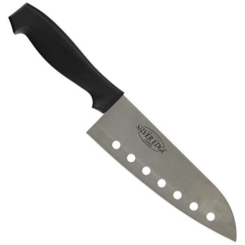 [Giao hàng HCM - 4h ] Dao Inox nhà bếp Echo Silver Edge 27cm Echo có lỗ trên lưỡi dao Nhật Bản