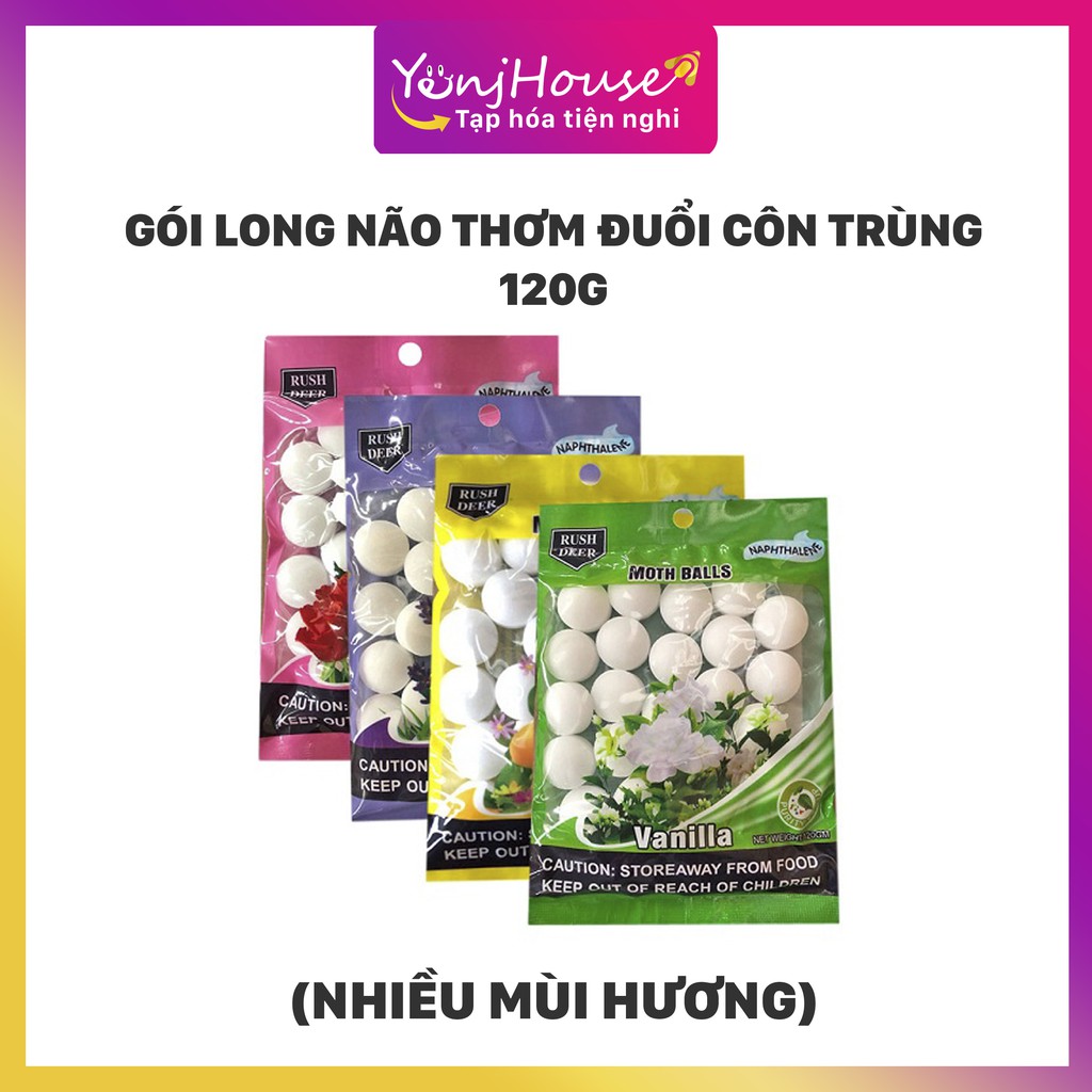 GÓI LONG NÃO THƠM ĐUỔI CÔN TRÙNG 120G (NHIỀU MÙI HƯƠNG) - YENJHOUSE