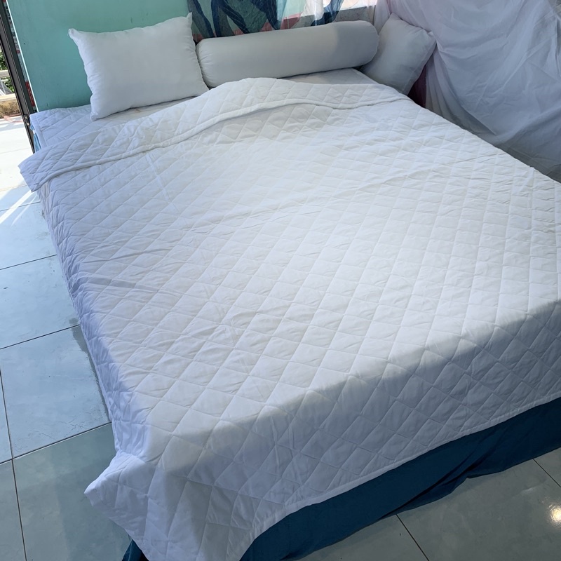 RUỘT CHĂN HÈ TRẮNG BÔNG TẤM TRẮNG COTTON SIÊU NHẸ KÍCH THƯỚC 1M9-2M1