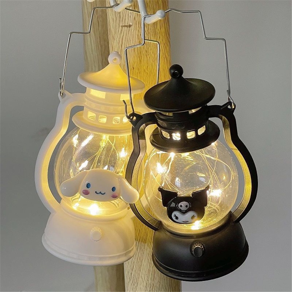 Lồng Đèn LED Để Bàn Sử Dụng Pin Phong Cách Retro
