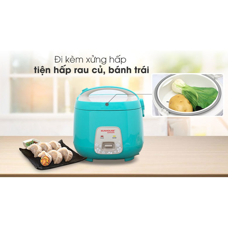 Nồi cơm nắp gài Sunhouse Mama 1.8 lít SHD8652G - hàng trưng bày