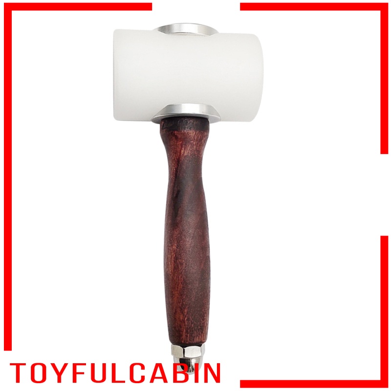 Búa Nylon 50mm Tay Cầm Bằng Gỗ Chuyên Dụng May Vá Đồ Da DIY