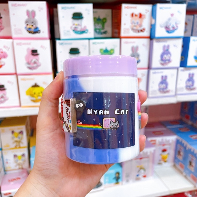 Slime Nyan cat - Slime basic - Hương Việt Quất - Đồ chơi xả stress