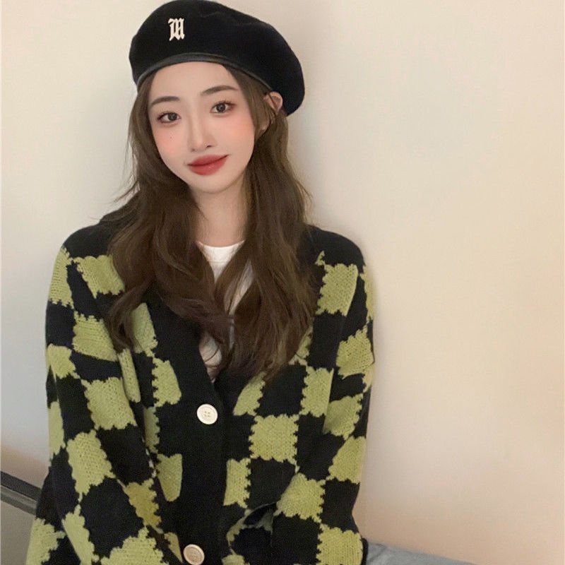 Áo Khoác Cardigan Dệt Kim Thời Trang Thu Đông Phong Cách Mới Dành Cho Nữ 2022