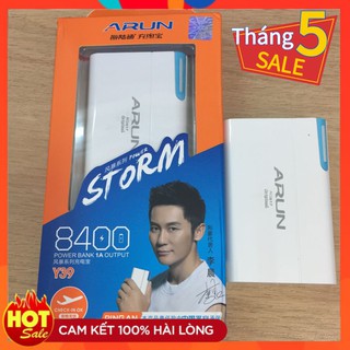 Pin sạc dự phòng arun 8.400 mah chính hãng - arun 8400 y39
