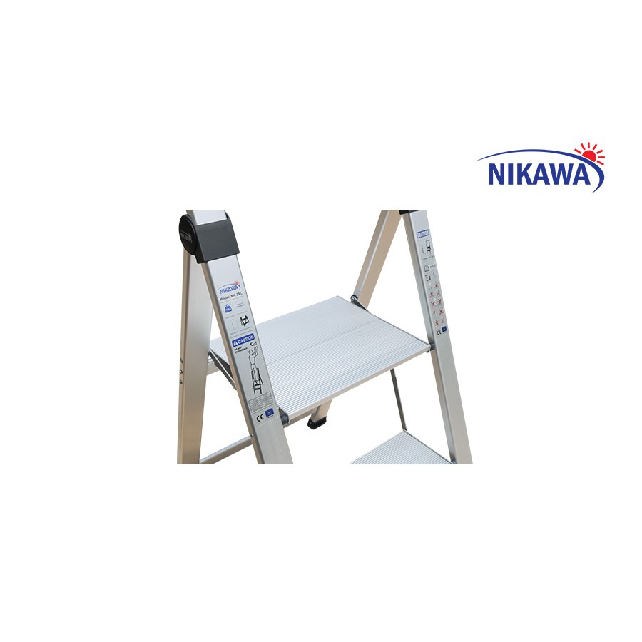 Thang Nhôm Ghế Nikawa 2 Bậc NK-2SL tải trọng 150 kg (miễn phí vận chuyển khu vực nội thành Hà Nội, Hồ Chí Minh)