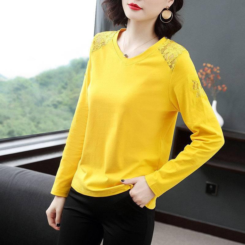 Áo nữ tay dài phối ren plus size