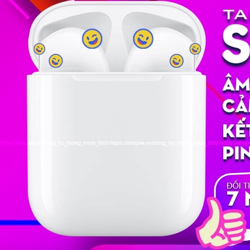 Tai nghe bluetooth không dây Inpods i12 TWS nút cảm ứng âm thanh có mic đàm thoại