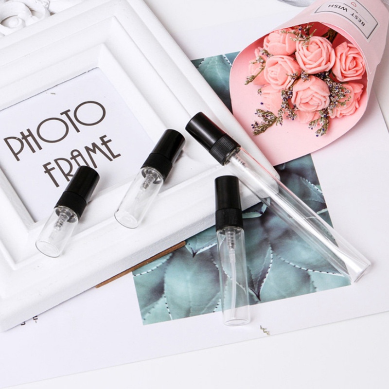 Set 10 Lọ Thủy Tinh Rỗng Dạng Xịt 2ml 3ml 5ml 10ml Đựng Mỹ Phẩm Tiện Dụng Khi Đi Du Lịch